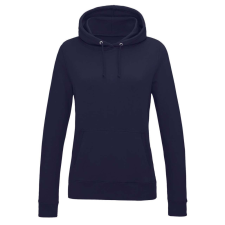 Just Hoods Női kapucnis pulóver bolyhozott belsővel AWJH001F, Oxford Navy-XL női pulóver, kardigán