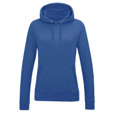 Just Hoods Női kapucnis pulóver bolyhozott belsővel AWJH001F, Royal Blue-S női pulóver, kardigán