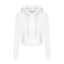 Just Hoods rövid derkú Női kapucnis pulóver AWJH016, Arctic White-S női pulóver, kardigán