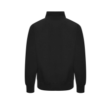 Just Hoods Uniszex cipzáros pulóver oldalsó zsebekkel AWJH147, Deep Black-2XL férfi pulóver, kardigán