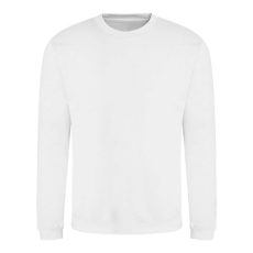 Just Hoods Uniszex hagyományos szabású kereknyakú pulóver AWJH030, Arctic White-XL