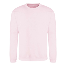 Just Hoods Uniszex hagyományos szabású kereknyakú pulóver AWJH030, Baby Pink-5XL