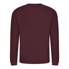 Just Hoods Uniszex hagyományos szabású kereknyakú pulóver AWJH030, Burgundy-5XL férfi pulóver, kardigán
