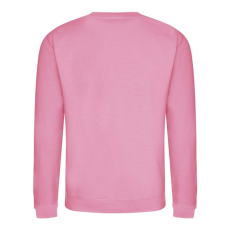 Just Hoods Uniszex hagyományos szabású kereknyakú pulóver AWJH030, Candyfloss Pink-L