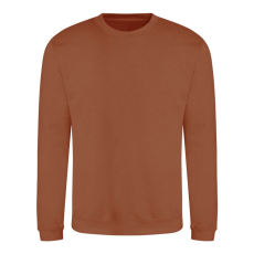 Just Hoods Uniszex hagyományos szabású kereknyakú pulóver AWJH030, Caramel Latte-L