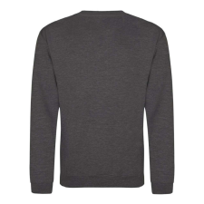 Just Hoods Uniszex hagyományos szabású kereknyakú pulóver AWJH030, Charcoal-L férfi pulóver, kardigán