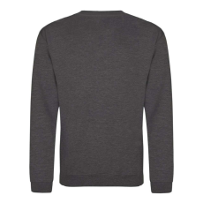 Just Hoods Uniszex hagyományos szabású kereknyakú pulóver AWJH030, Charcoal-XS