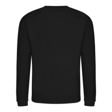 Just Hoods Uniszex hagyományos szabású kereknyakú pulóver AWJH030, Deep Black-M férfi pulóver, kardigán