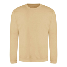 Just Hoods Uniszex hagyományos szabású kereknyakú pulóver AWJH030, Desert Sand-XL férfi pulóver, kardigán