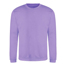 Just Hoods Uniszex hagyományos szabású kereknyakú pulóver AWJH030, Digital Lavender-XS férfi pulóver, kardigán