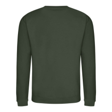 Just Hoods Uniszex hagyományos szabású kereknyakú pulóver AWJH030, Forest Green-L