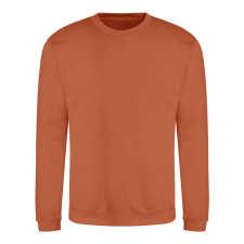 Just Hoods Uniszex hagyományos szabású kereknyakú pulóver AWJH030, Ginger Biscuit-XL férfi pulóver, kardigán
