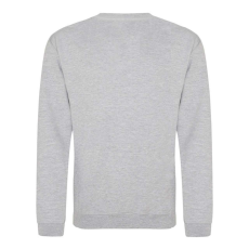 Just Hoods Uniszex hagyományos szabású kereknyakú pulóver AWJH030, Heather Grey-XS