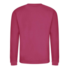 Just Hoods Uniszex hagyományos szabású kereknyakú pulóver AWJH030, Hot Pink-XL