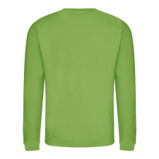 Just Hoods Uniszex hagyományos szabású kereknyakú pulóver AWJH030, Lime Green-S férfi pulóver, kardigán