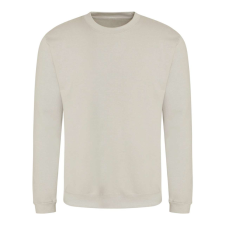 Just Hoods Uniszex hagyományos szabású kereknyakú pulóver AWJH030, Natural Stone-L férfi pulóver, kardigán