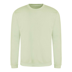 Just Hoods Uniszex hagyományos szabású kereknyakú pulóver AWJH030, Pistachio Green-2XL