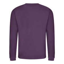 Just Hoods Uniszex hagyományos szabású kereknyakú pulóver AWJH030, Plum-XS férfi pulóver, kardigán