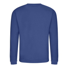 Just Hoods Uniszex hagyományos szabású kereknyakú pulóver AWJH030, Royal Blue-5XL férfi pulóver, kardigán