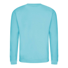 Just Hoods Uniszex hagyományos szabású kereknyakú pulóver AWJH030, Turquoise Surf-S férfi pulóver, kardigán