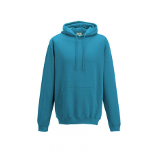 Just Hoods Uniszex kapucnis pulóver Just Hoods AWJH001 College Hoodie -M, Turquoise Surf