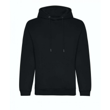 Just Hoods Uniszex kapucnis pulóver Just Hoods AWJH201 Organic Hoodie -L, Deep Black női pulóver, kardigán