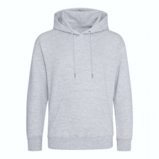 Just Hoods Uniszex kapucnis pulóver Just Hoods AWJH201 Organic Hoodie -XS, Heather Grey