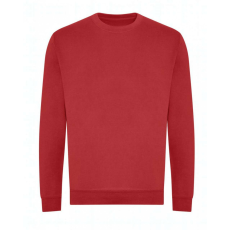 Just Hoods Uniszex kapucnis pulóver Just Hoods AWJH230 Organic Sweat -XL, Fire Red