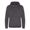 Just Hoods Uniszex kenguruzsebes kapucnis vastag pulóver AWJH101, Charcoal-M