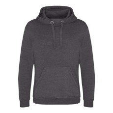 Just Hoods Uniszex kenguruzsebes kapucnis vastag pulóver AWJH101, Charcoal-XS