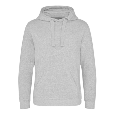 Just Hoods Uniszex kenguruzsebes kapucnis vastag pulóver AWJH101, Heather Grey-3XL