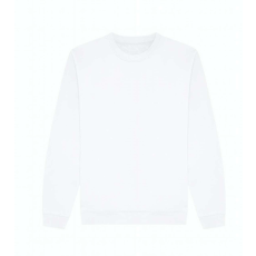 Just Hoods Uniszex kereknyakú organikus pulóver AWJH230, Arctic White-M
