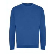 Just Hoods Uniszex kereknyakú organikus pulóver AWJH230, Royal Blue-M férfi pulóver, kardigán