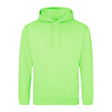 Just Hoods Uniszex laza szabású kapucnis pulóver AWJH001, Apple Green-2XL férfi pulóver, kardigán