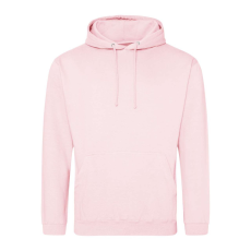 Just Hoods Uniszex laza szabású kapucnis pulóver AWJH001, Baby Pink-2XL