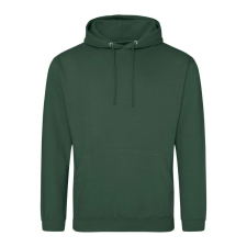 Just Hoods Uniszex laza szabású kapucnis pulóver AWJH001, Bottle Green-3XL férfi pulóver, kardigán