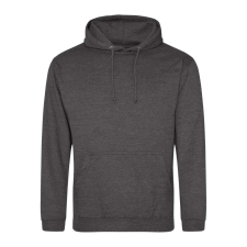 Just Hoods Uniszex laza szabású kapucnis pulóver AWJH001, Charcoal-L férfi pulóver, kardigán