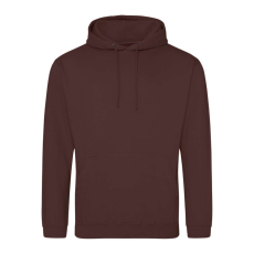 Just Hoods Uniszex laza szabású kapucnis pulóver AWJH001, Chocolate Fudge Brownie-XL