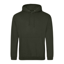 Just Hoods Uniszex laza szabású kapucnis pulóver AWJH001, Combat Green-3XL férfi pulóver, kardigán