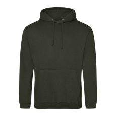 Just Hoods Uniszex laza szabású kapucnis pulóver AWJH001, Combat Green-XL
