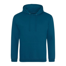 Just Hoods Uniszex laza szabású kapucnis pulóver AWJH001, Deep Sea Blue-2XL férfi pulóver, kardigán