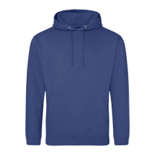 Just Hoods Uniszex laza szabású kapucnis pulóver AWJH001, Denim Blue-S férfi pulóver, kardigán