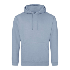 Just Hoods Uniszex laza szabású kapucnis pulóver AWJH001, Dusty Blue-XS férfi pulóver, kardigán