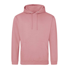 Just Hoods Uniszex laza szabású kapucnis pulóver AWJH001, Dusty Rose-XL