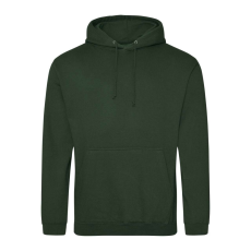 Just Hoods Uniszex laza szabású kapucnis pulóver AWJH001, Forest Green-M