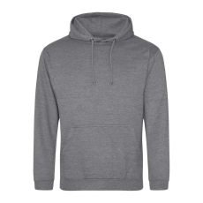 Just Hoods Uniszex laza szabású kapucnis pulóver AWJH001, Graphite Heather-XL