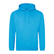 Just Hoods Uniszex laza szabású kapucnis pulóver AWJH001, Hawaiian Blue-3XL