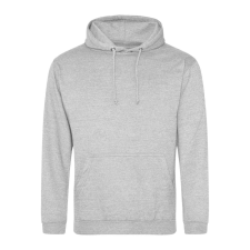 Just Hoods Uniszex laza szabású kapucnis pulóver AWJH001, Heather Grey-S férfi pulóver, kardigán