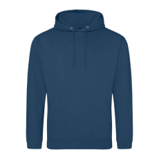 Just Hoods Uniszex laza szabású kapucnis pulóver AWJH001, Ink Blue-XL