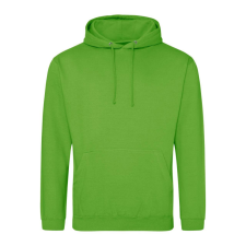 Just Hoods Uniszex laza szabású kapucnis pulóver AWJH001, Lime Green-XS férfi pulóver, kardigán